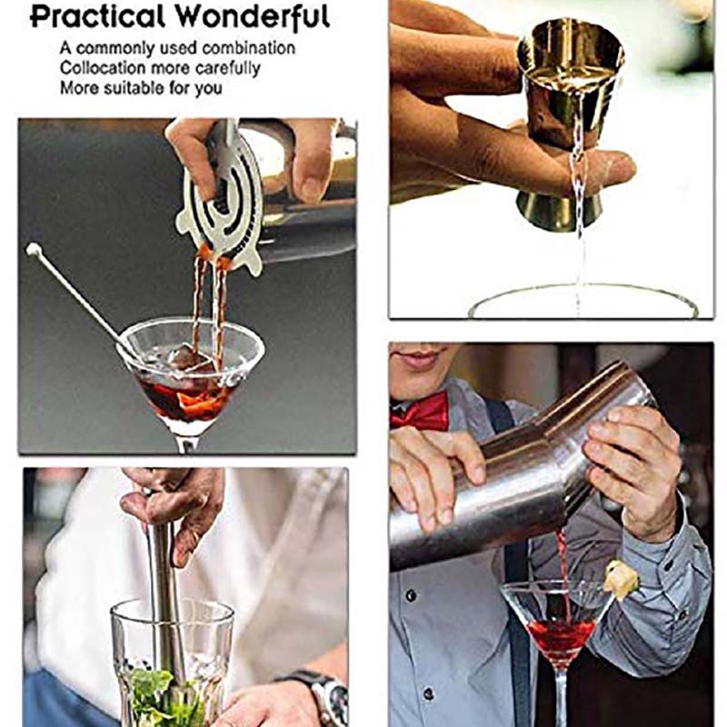 Bình Lắc Cocktail Bằng Thép Không Gỉ 550 / 600 / 750 / 800ML