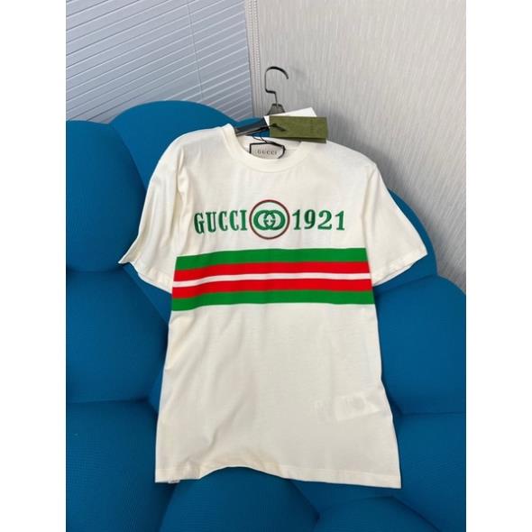 Áo thun ngắn tay thương hiệu Gucci GG/GC cao cấp chất liệu mềm mại thoải mái 🥇