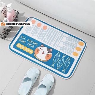 Thảm Lót Sàn Nhà Tắm Thấm Hút Tốt In Họa Tiết Mèo Hoạt Hình Dễ Thương