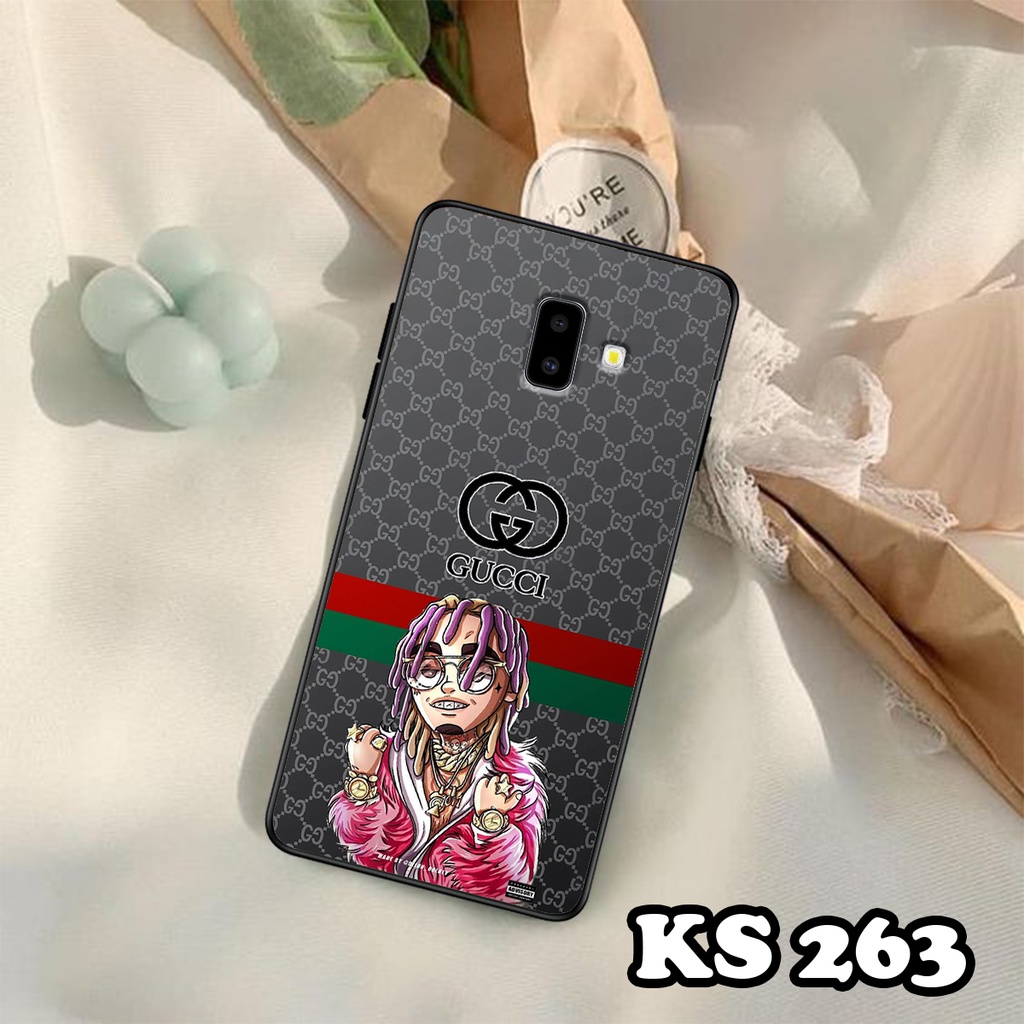 Ốp lưng Samsung J6 2018 - Samsung J6 Plus - Samsung J8 2018 - Ốp in hình ＧＵＣＣＩ - Lưng nhám viền TPU