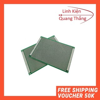 Phíp Đồng Đục Lỗ 1 Mặt PCB ( xanh )