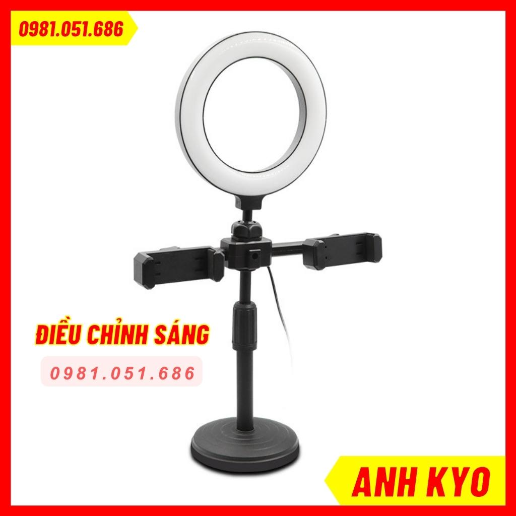 Đèn Livestream 3 Trong 1 Size 16cm Để Bàn Bán Hàng, Livestream, Học Online Siêu Chắc Chắn Và Tiện Lợi