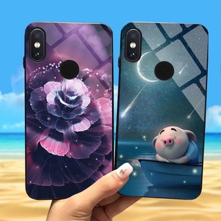 Ốp lưng xiaomi mi 8, mi 8 se, mi8 lite mặt kính cường lực sáng bóng, cao cấp