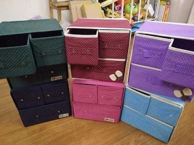 Hộp đựng đồ lót 3 ngăn(giao màu ngẫu nhiên)