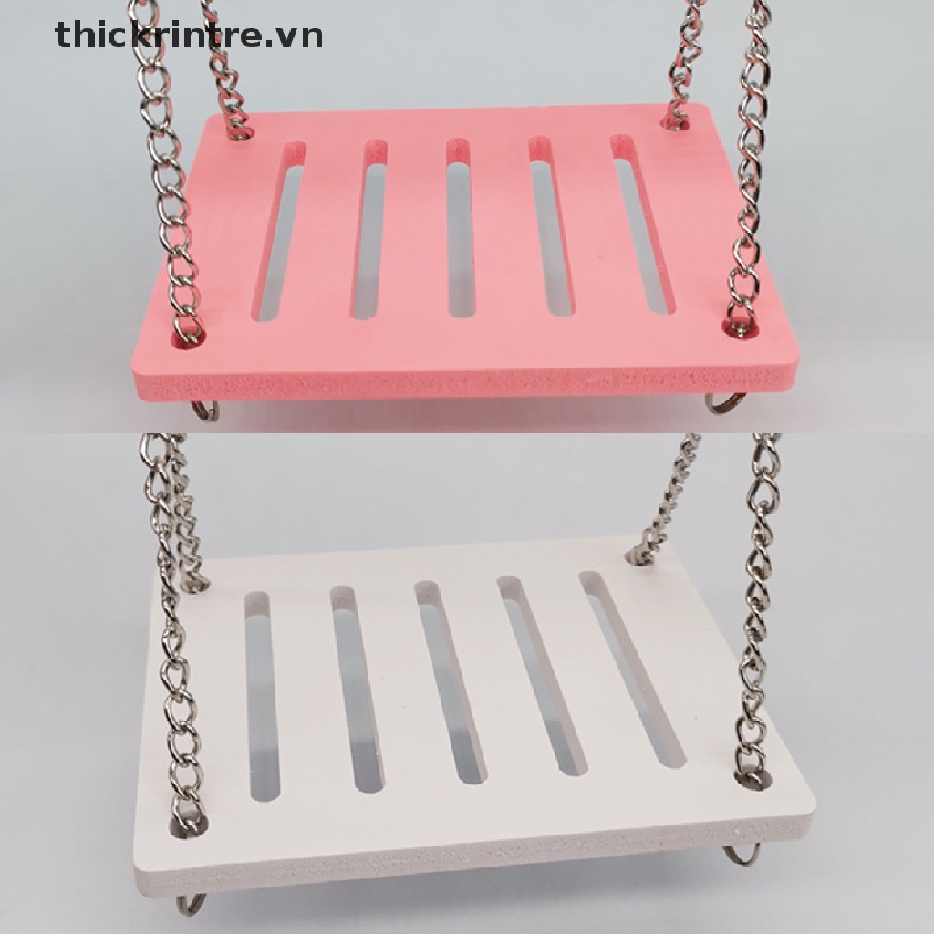Xích Đu Cầu Vồng Đồ Chơi Bằng Gỗ Cho Chuột Hamster