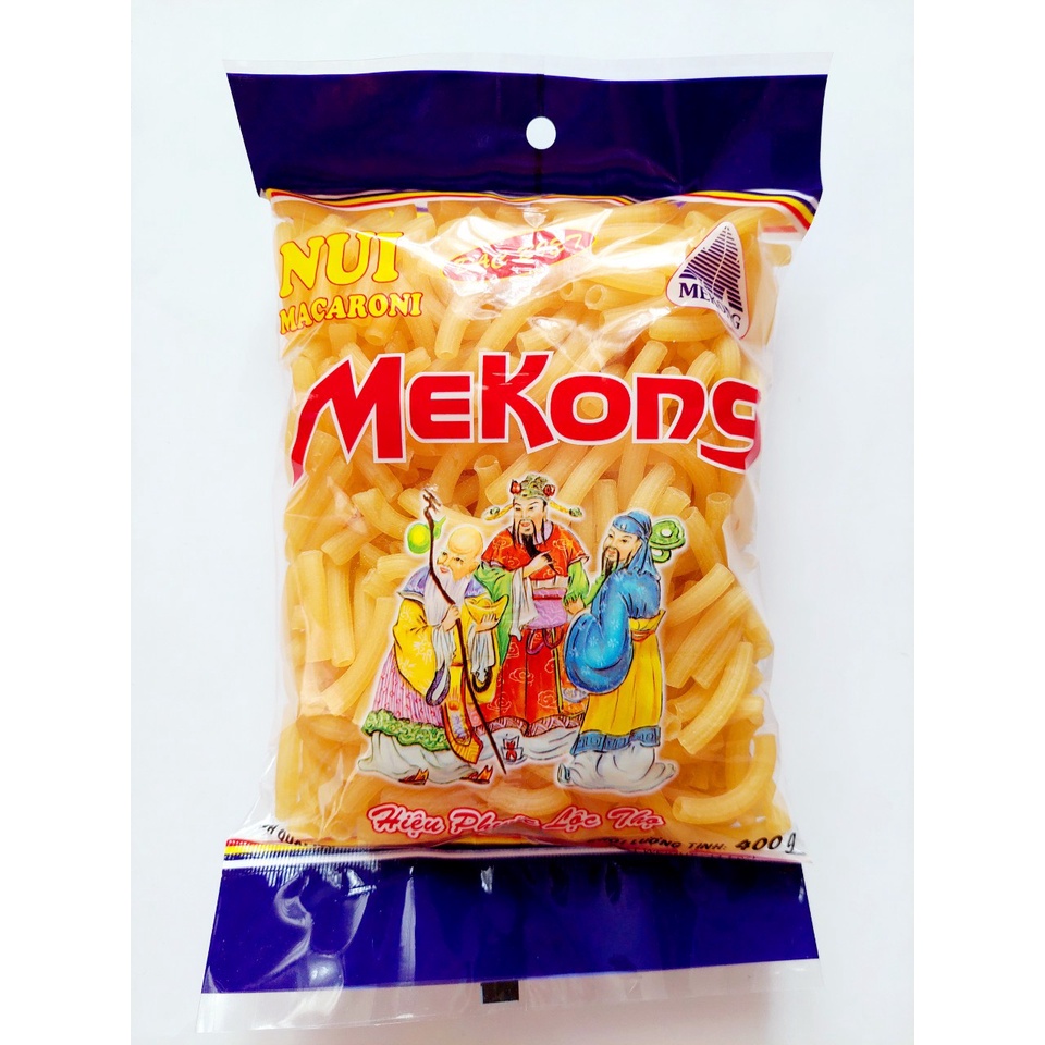 Nui ống dài vàng MEKONG Gói 400g / Nui ngon Mekong