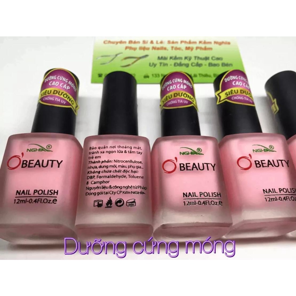 SƠN DƯỠNG CỨNG MÓNG DÀNH CHO MÓNG YẾU - SẢN PHẨM CỦA KỀM NGHĨA 12ML/CHAI