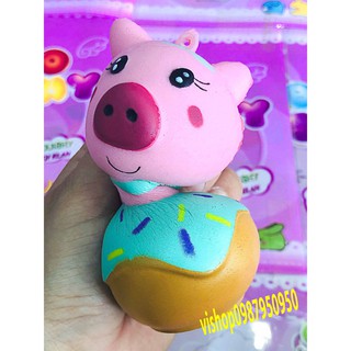 SQUISHY KEM LỢN HỒNG HỒ LÔ (thaolinh950)