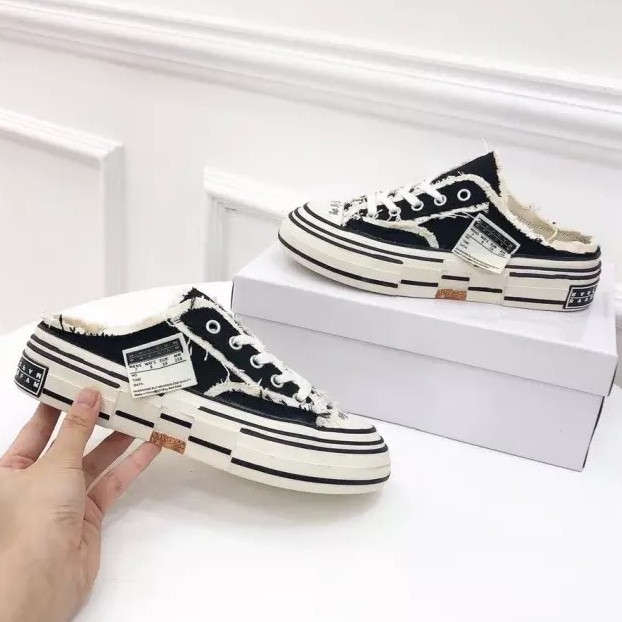 Sục Xvessel, giày đạp gót xvessel, Sneaker đạp gót nam nữ hot 2021 [full box bill]