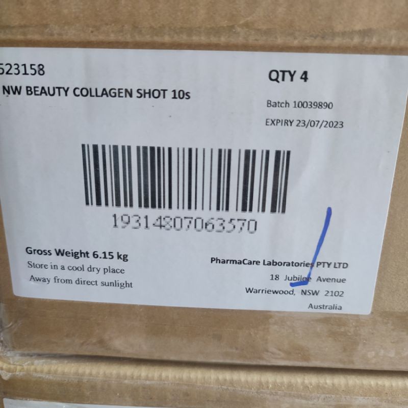 Beauty Collagen Shot Dạng Nước, collagen uống Hộp 10 Chai x 50ml  Úc