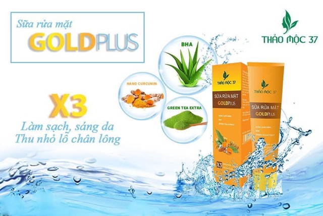(Freeship)5 lọ Sữa rửa mặt goldplus Thảo Mộc 37 - sữa rửa mặt gold plus của Thảo Mộc 37 | BigBuy360 - bigbuy360.vn