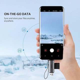 Đầu đọc thẻ nhớ sd/tf chuẩn usb type c và usb 3.0 ugreen 50706 chính hãng
