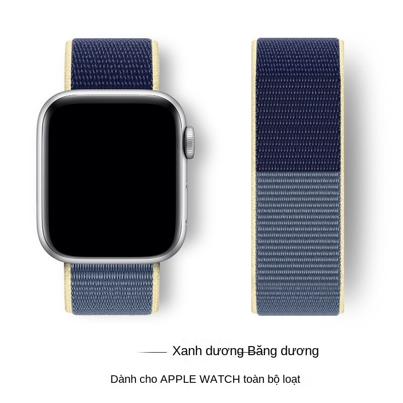 Dây đeo tay làm từ nylon kiểu bện cho iwatch 8 / 7 / 6 / 5 / 4 / 3 /SE Ultra S8 49mm 44mm / 40mm / 42mm / 38mm /41mm / 45mm