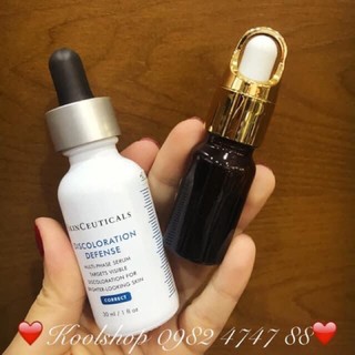 MINI KOOL🍃Giảm thâm & giảm mụn cùng siêu phẩm SkinCeuticals Discoloration Defense (A.M. and P.M.)