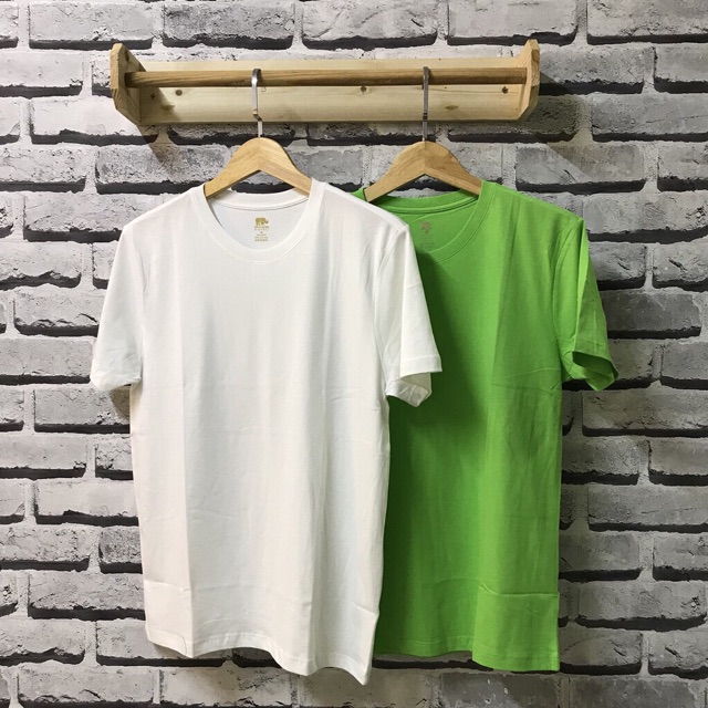 Combo 02 áo thun trơn dáng suông nam nữ đều mặc được