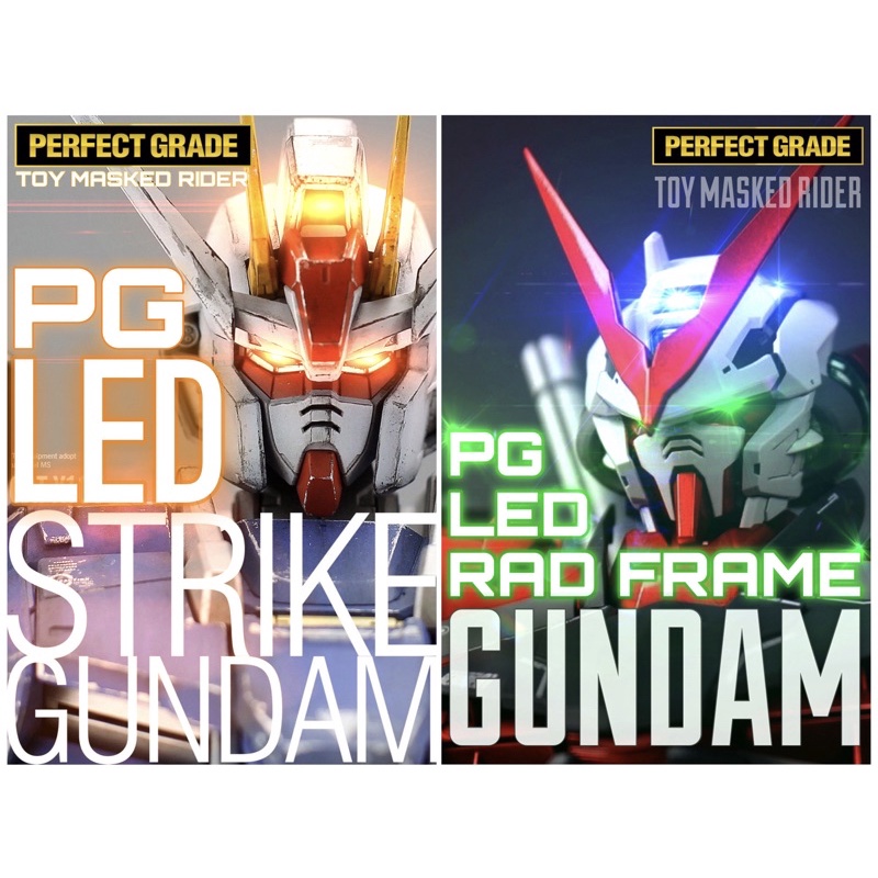Nam châm LED GUNDAM PG 1 / 60 STRIKE GUNDAM / KHUNG ĐỎ
