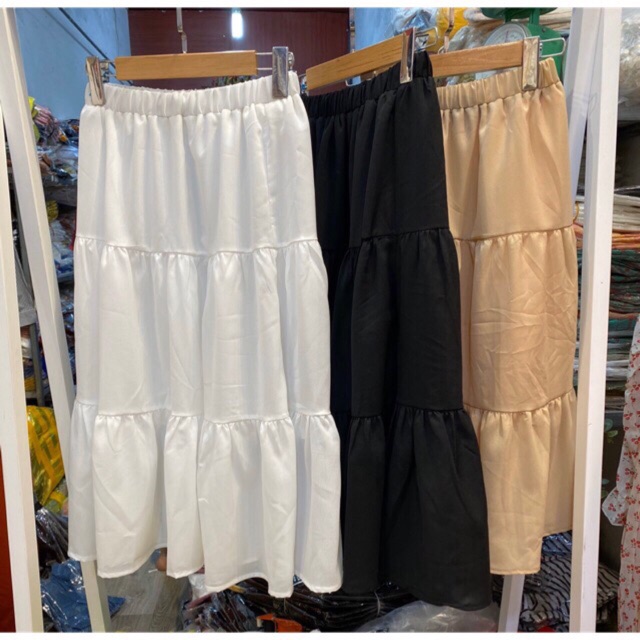Chân váy vintage 3 tầng