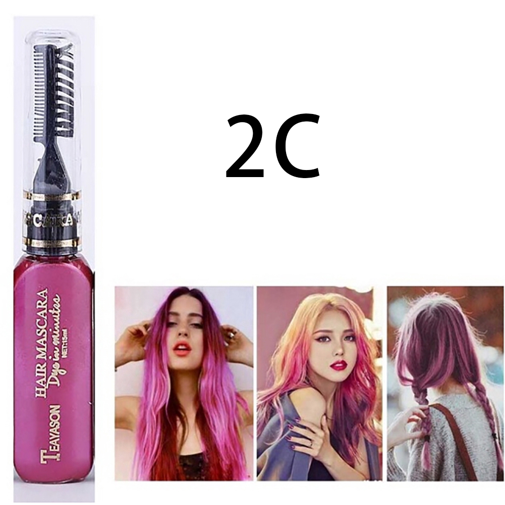 Mascara Nhuộm Tóc Tạm Thời Tự Làm Không Độc Hại 8 Màu Tùy Chọn