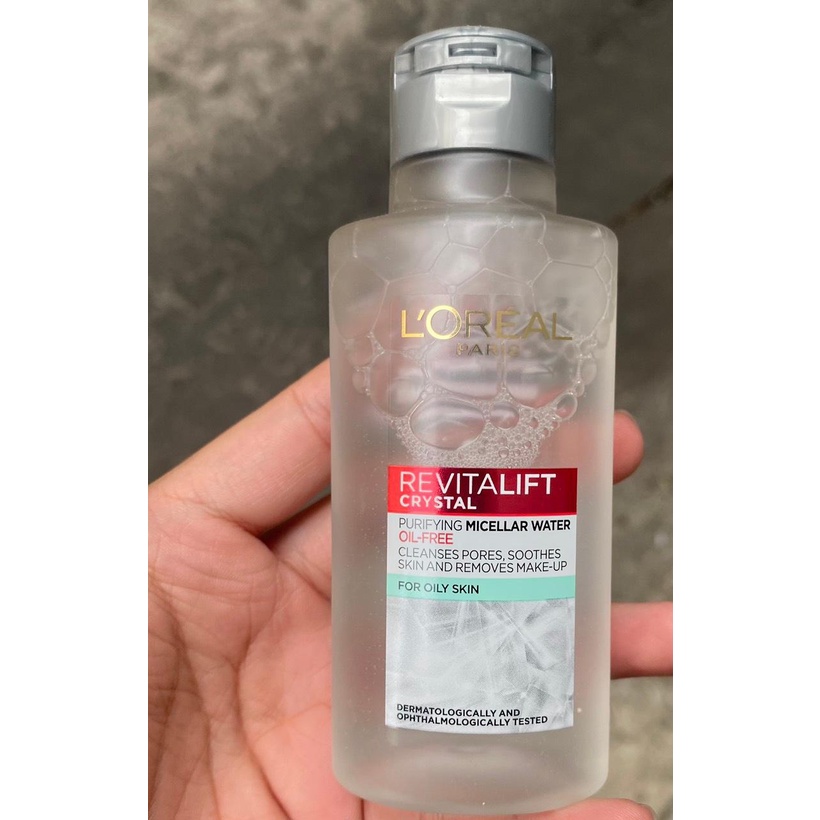 Nước Tẩy Trang LOréal Paris Dành Cho Da Dầu 95ml Revitalift Crystal Purifying Micellar Water
