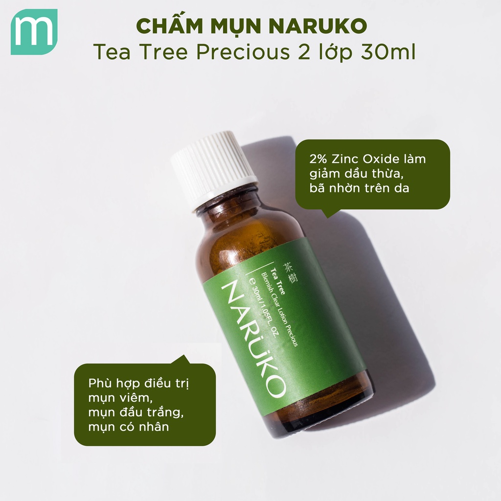 Chấm Mụn Naruko Tea Tree 2 lớp 30ml