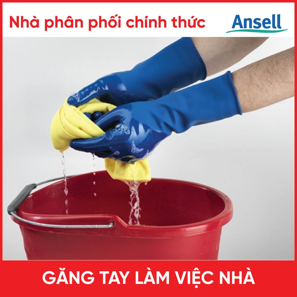 Găng Tay Rửa Chén Làm Việc Nhà Chế Biến Thực Phẩm Ansell 14-896