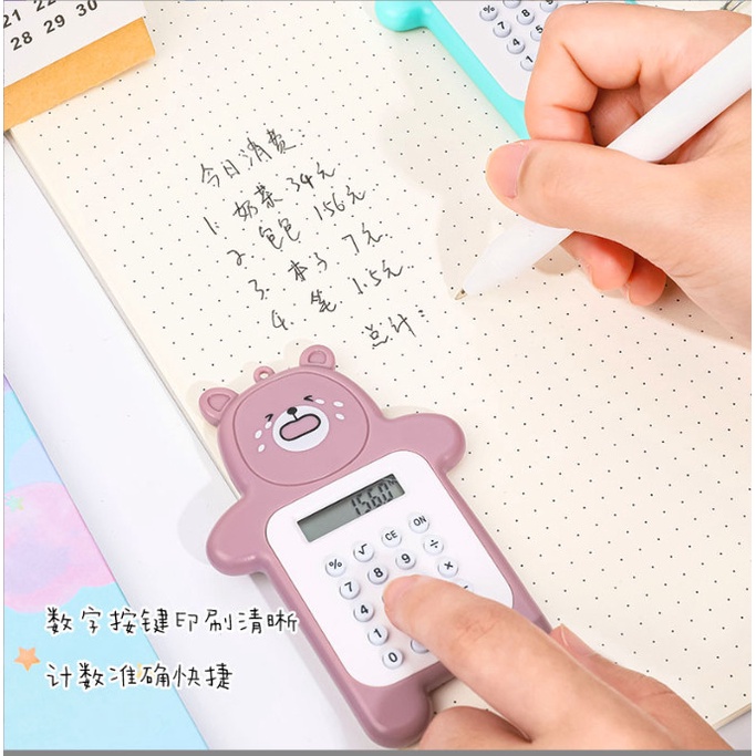 Máy tính mini cho học sinh hình gấu siêu cute BAG U MAYTINHMINI27