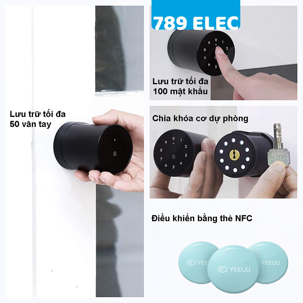 Khóa cửa vân tay, mật khẩu thông minh Yeeuu S1