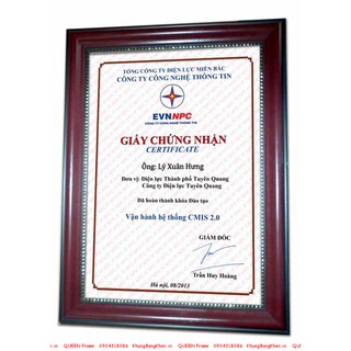 Combo 5 khung Bằng Khen A4 (21x30 cm) - Có ruột