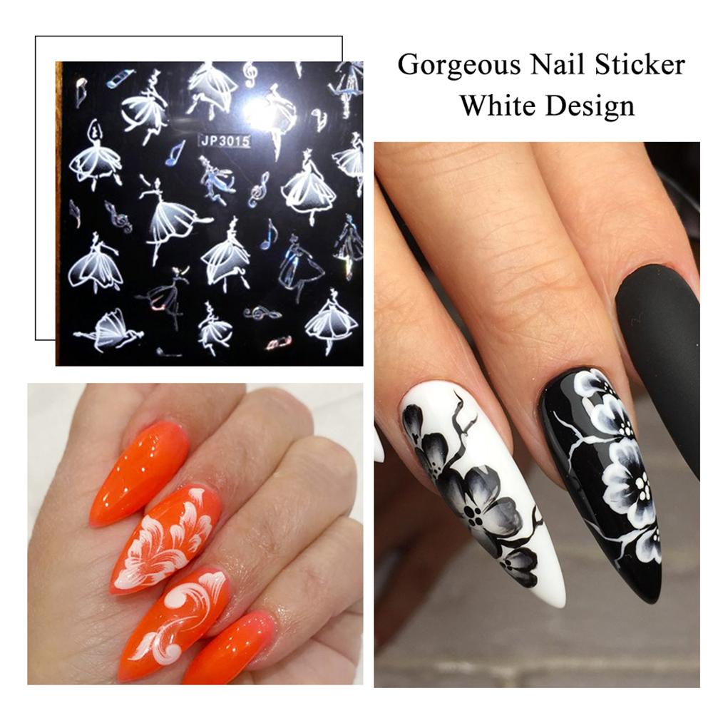 Sticker Dán Móng Nghệ Thuật Hình Hoa / Vũ Công Ballet