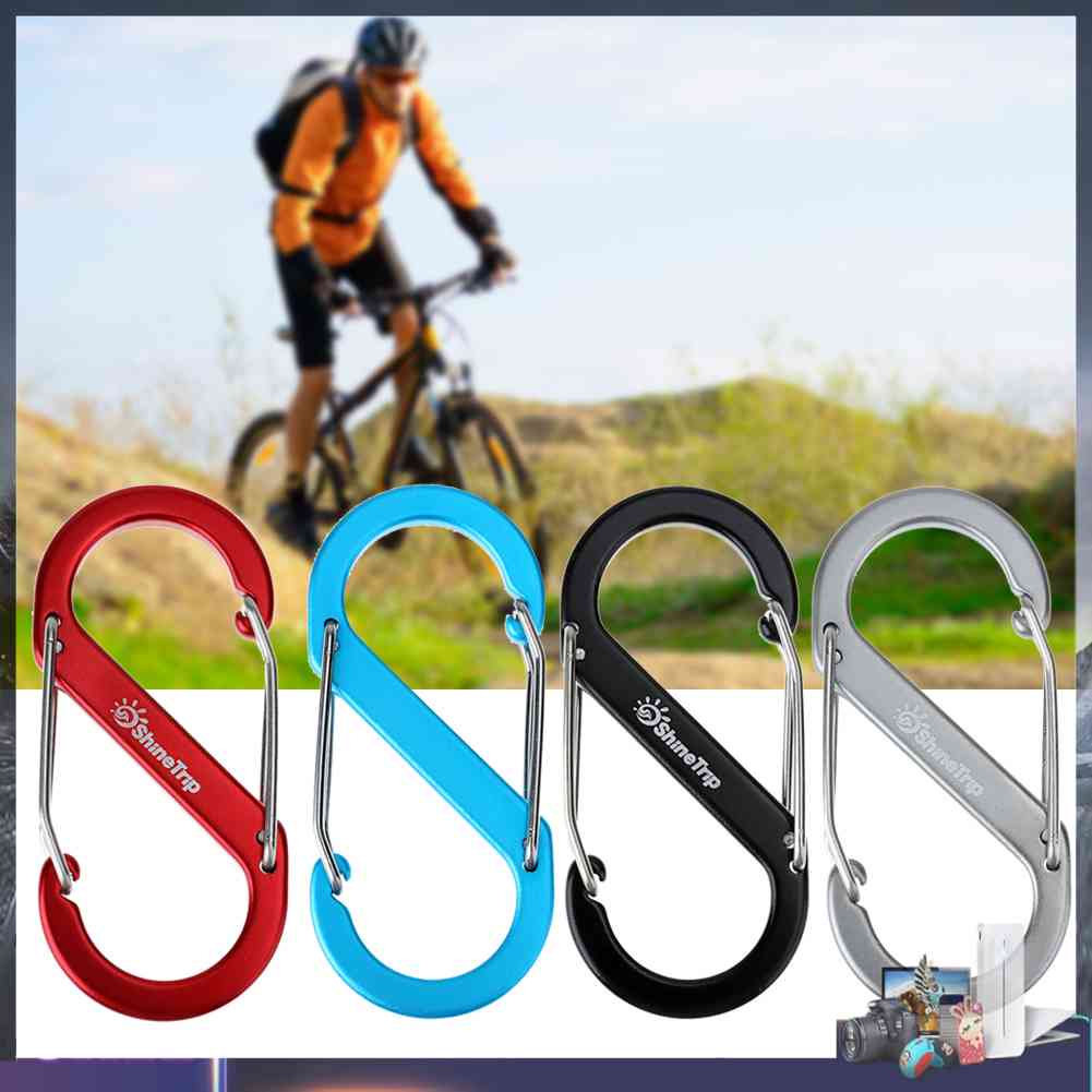 Móc Khóa Dây Leo Núi Hình Chữ S Bằng Hợp Kim Nhôm