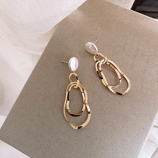 Bông Tai Mạ Bạc 925 Đính Ngọc Trai Giả