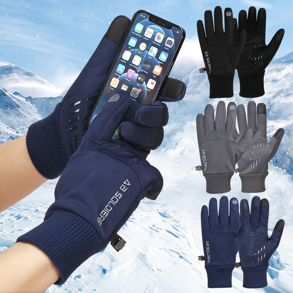 Găng tay lái xe chống nước giữ ấm mùa đông cho nam chất lượng cao