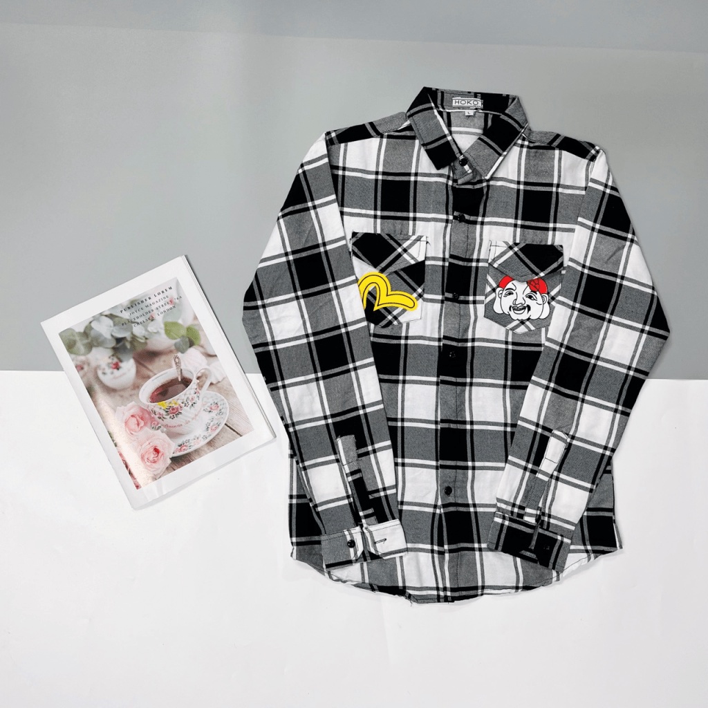 (HCM) ÁO SƠ MI NAM DÀI TAY CARO SIÊU ĐẸP , THỜI TRANG , PHONG CÁCH SOÁI CA HÀN QUỐC KME STORE