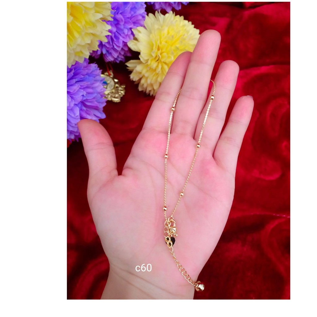 Lắc chân bi đơn giản mạ vàng | BigBuy360 - bigbuy360.vn