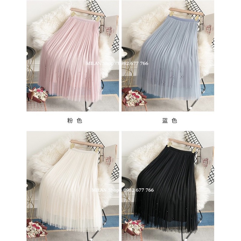 Chân váy tutu công chúa đính ngọc 2 kiểu nhiều màu | BigBuy360 - bigbuy360.vn