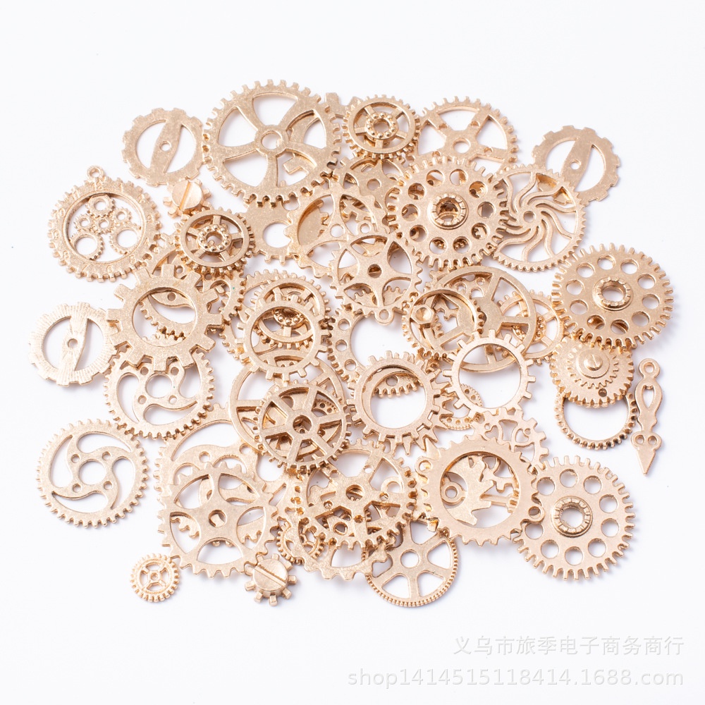 Bánh Răng Hợp Kim Epoxy Phụ Kiện Tự Làm Trang Sức Đồng Hồ Cơ Hỗn Hợp Steampunk