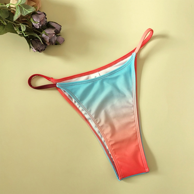 Bộ Đồ Bơi Bikini 3 Mảnh Buộc Dây Có Đệm Nâng Ngực Thoải Mái Cho Nữ