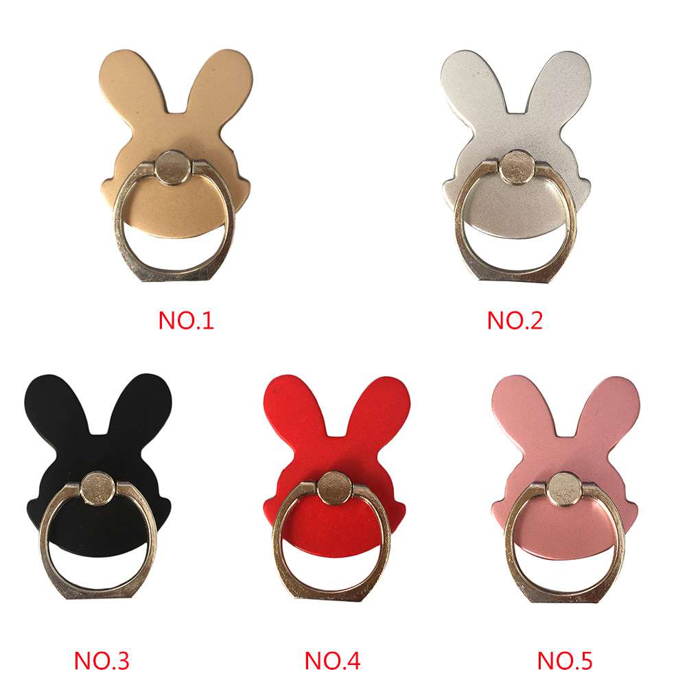 [global]Rabbit Bunny Phone Stand Tablets Hand Grip Kickstand Aluminum Alloy 360 Rotation Phone Ring Holder