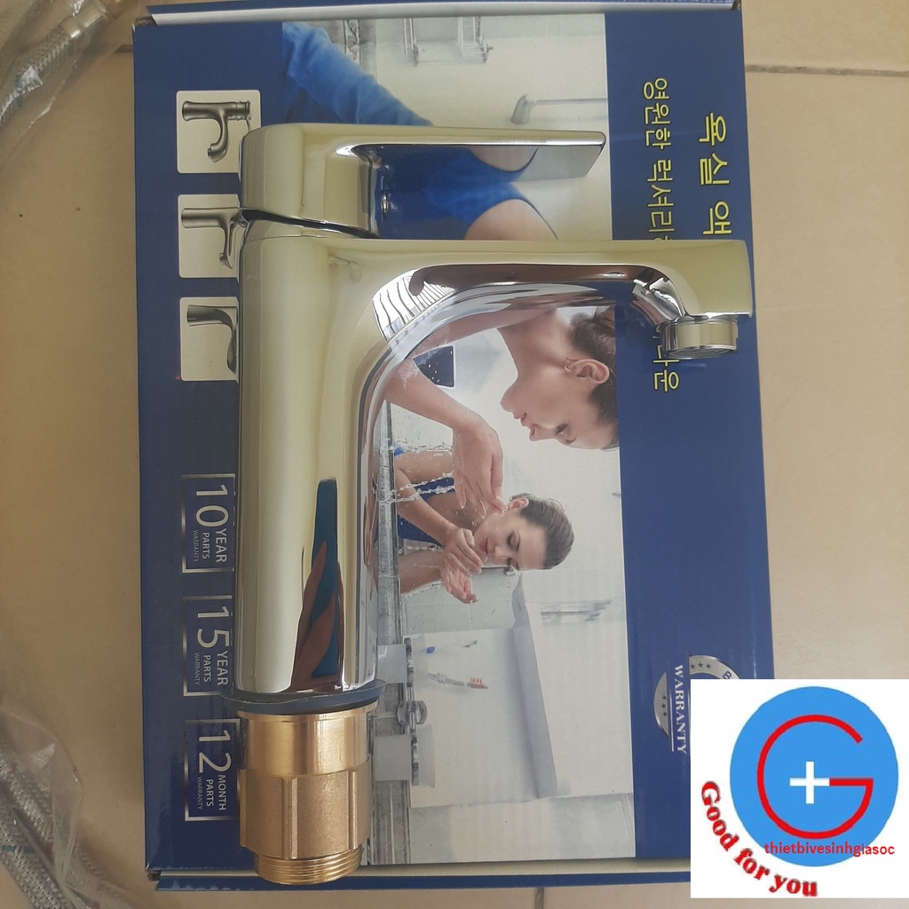Vòi rửa mặt Linax | vòi lavabo nóng lạnh inax cao cấp - hàng QUẢNG ĐÔNG xịn  - tặng đôi dây cấp inox