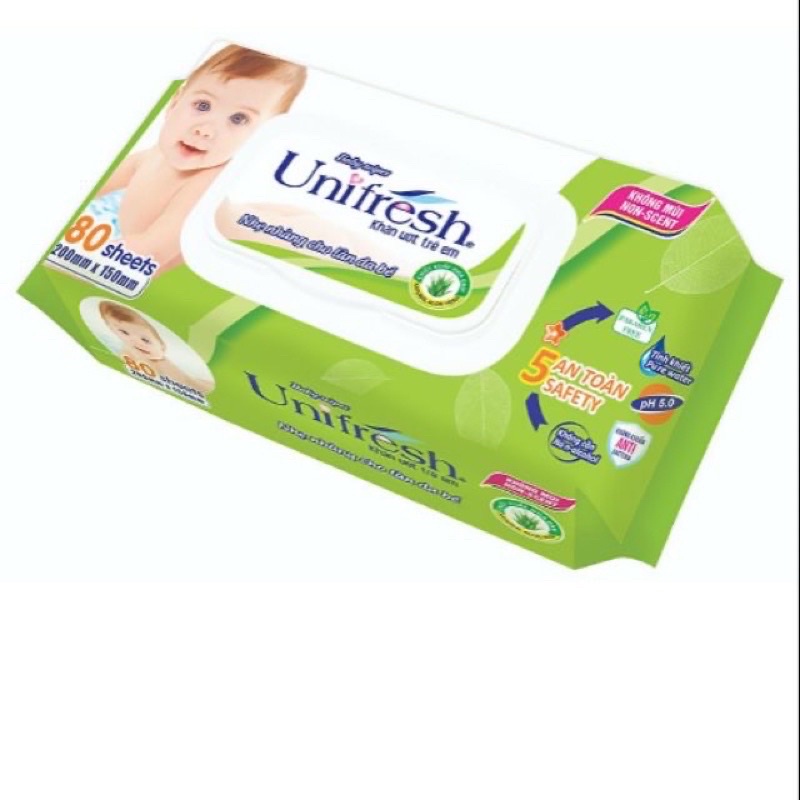 Khăn Ướt Unifresh Aloevera 80M (80 Miếng)