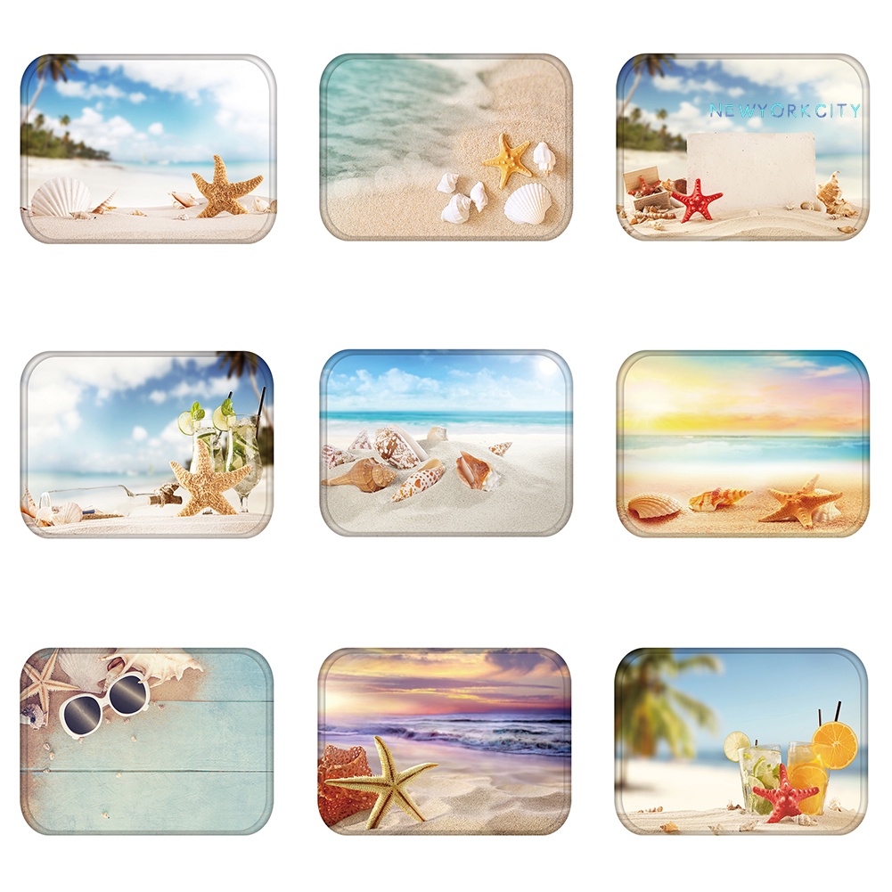 Thảm Lót Cửa Ra Vào / Cửa Ra Vào Chống Trượt Hình Sao Biển Kích Thước 40x60cm