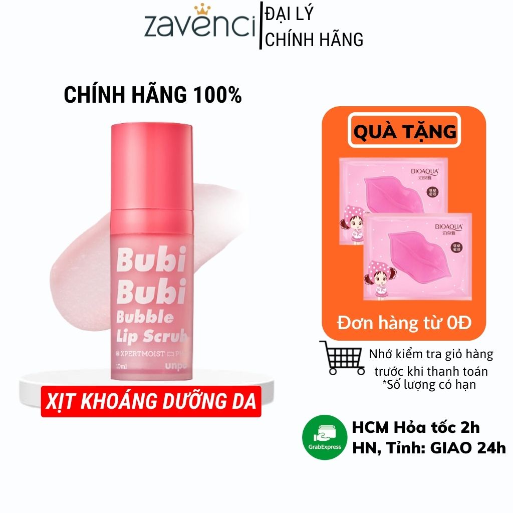 Tẩy tế bào chết môi UNPA Bubi Bubi Lip Gel tẩy da chết môi Hàn Quốc 12ml - ZAVENCI Official