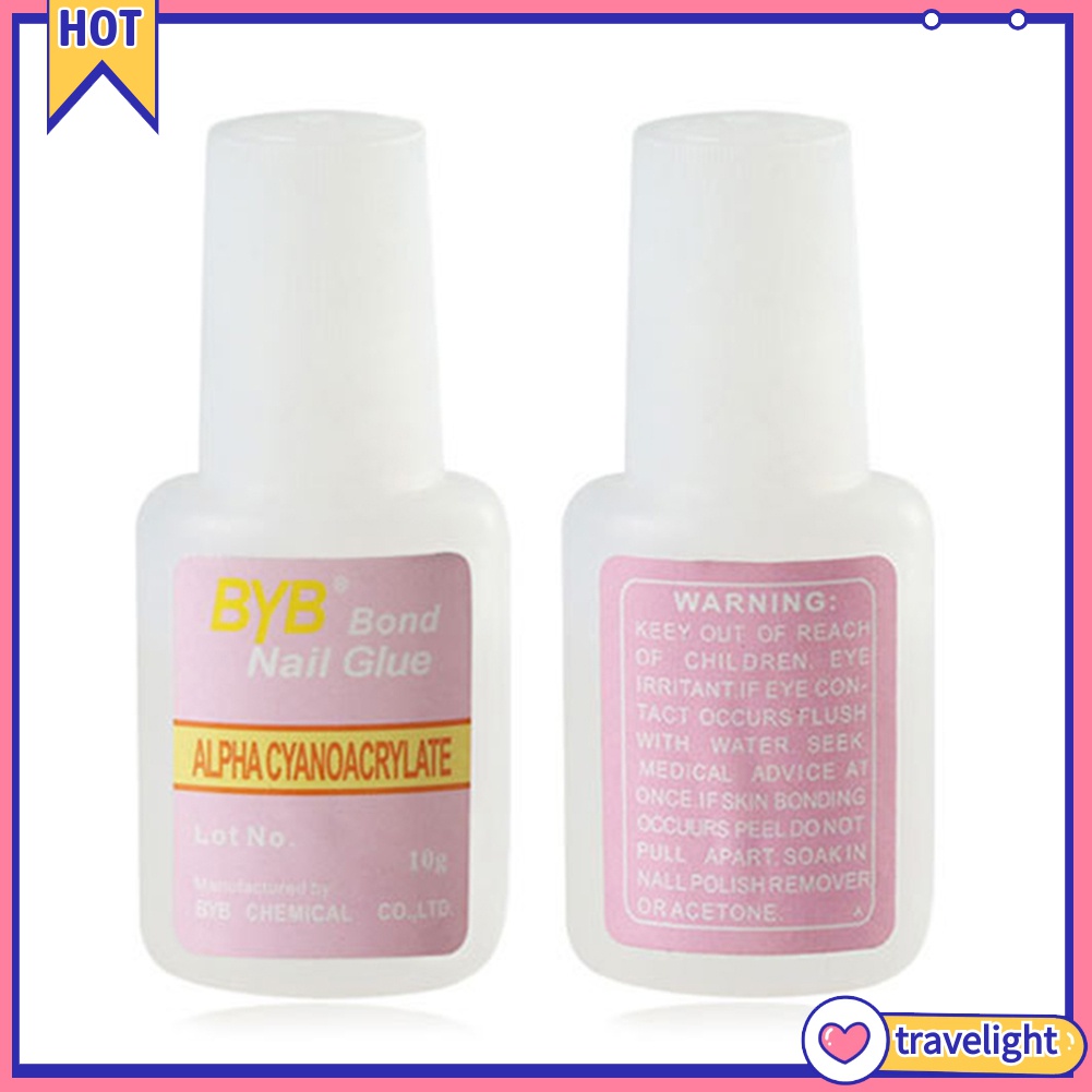 [Hàng mới về] Keo dán móng tay giả làm móng tay nghệ thuật tích hợp cọ 10g