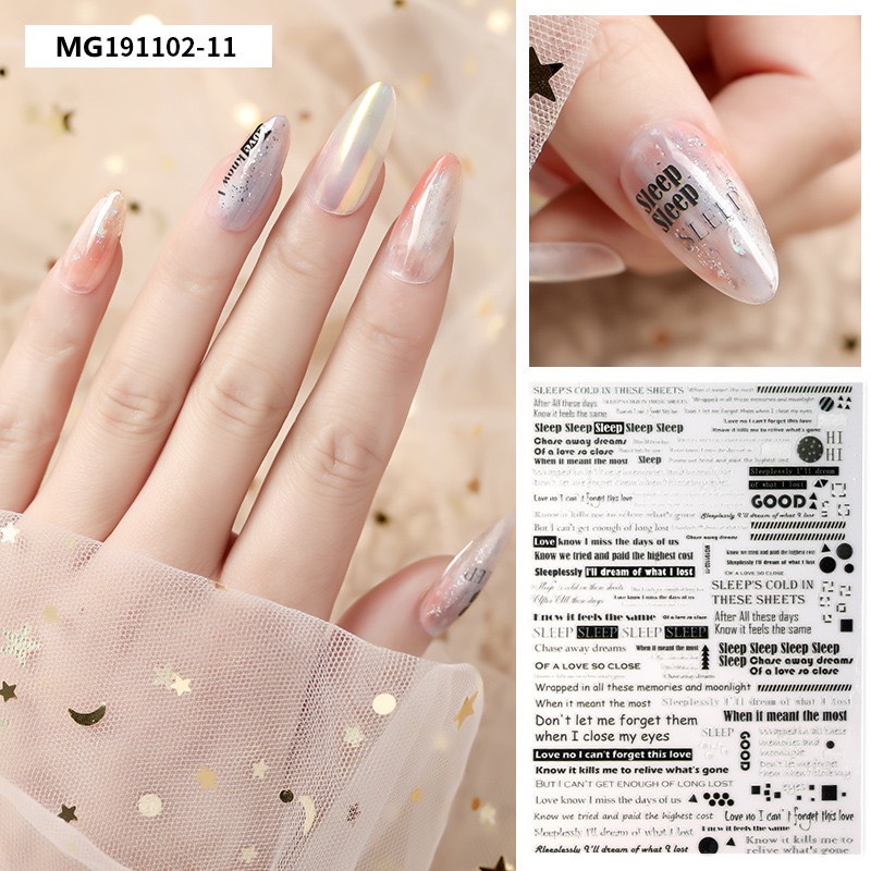 STICKER DÁN MÓNG CHỮ MG191