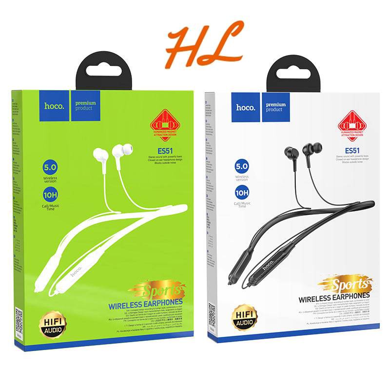 Tai Nghe Bluetooth Thể Thao Hoco ES51 Era V5.0 Dùng Liên Tục 10H - Hãng Phân Phối Chính Thức - Hưng Long PC