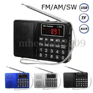 L-258 lcd radio stereo speaker music player audio micro sd usb portable