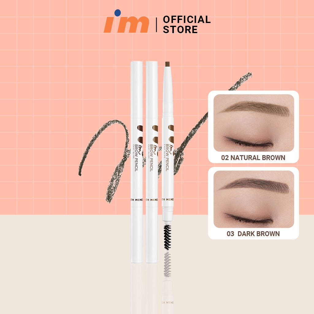 Chì Kẻ Mày Nét Mảnh, Lâu Trôi I'm Meme I'm Brow Pencil Easy Glide 0.2g