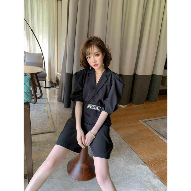 Hàng nhập - Jumpsuit ngắn cổ vest, bộ jum vest xinh xắn