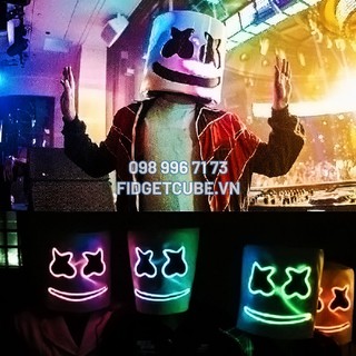 Mặt Nạ Hóa Trang DJ Marshmellow Có Đèn LED