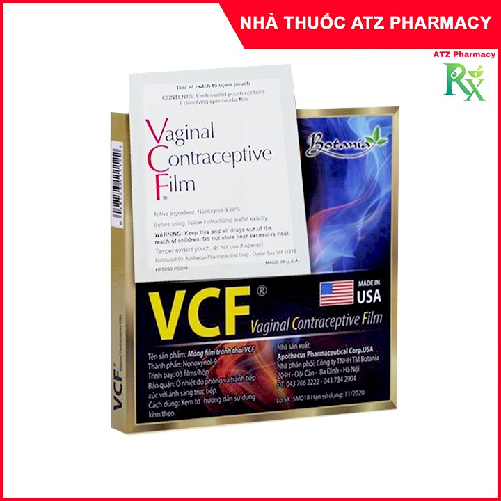 Màng Phim Tránh Thai VCF - Nhập Khẩu Từ Mỹ